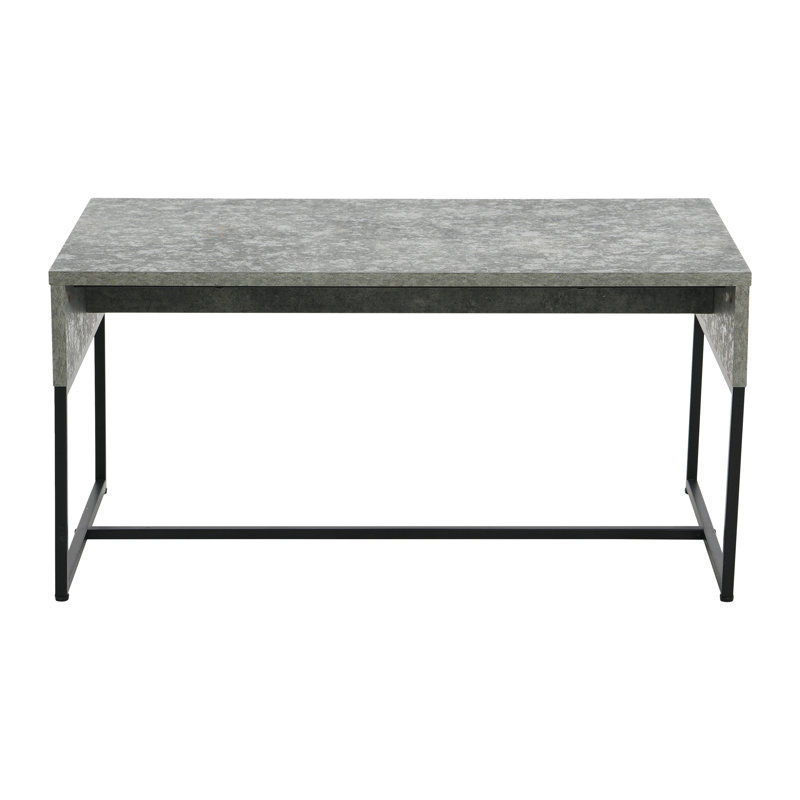 Table basse Avak Wrap, Plateau gris/ base noire