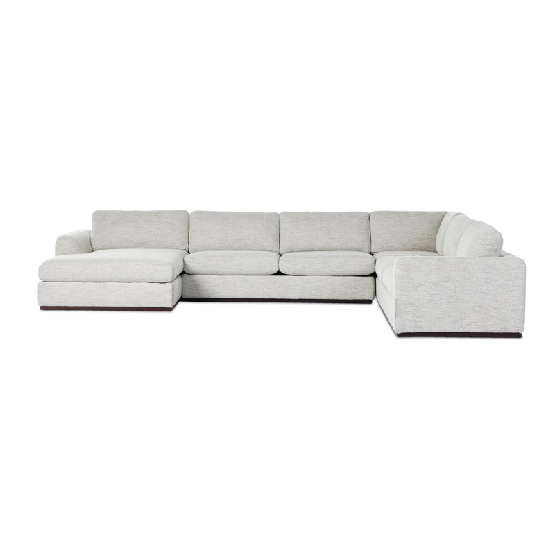 Wexford Upholstered U-Shaped Sectional, Right Hand Facing, Merino Cotton Polyester Blend