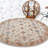 Radiant Hand Tufted Wool Eco-Friendly Round Area Rugs - Round, Cream Brown Color, Oriental Design, High Pile Thick Handmade Anti Skid Area Rugs for Living Room, Bed Room-1592536184