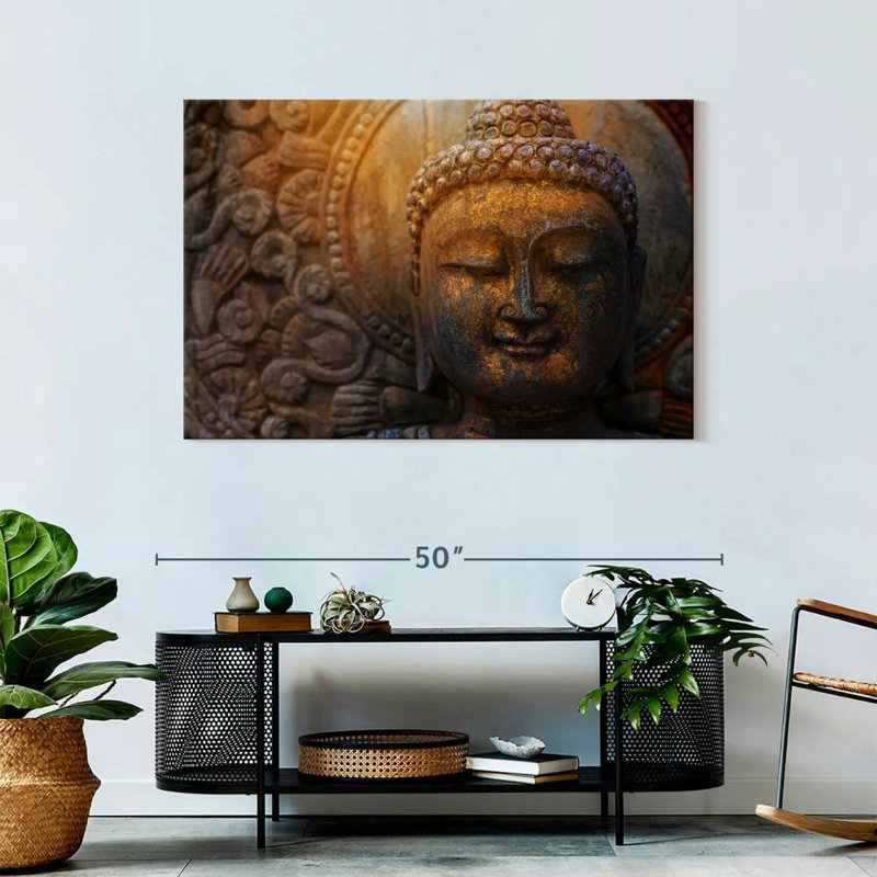 Adella Sunlit Buddha Statue, 30" H x 45" W