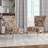 Upholstered Floral Side Chair - Modern floral Accent Chair-90396929