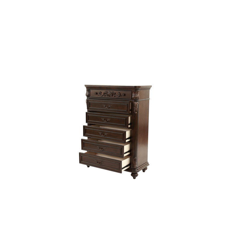 Mobilier de chambre à coucher en bois de noyer antique 1 pièce