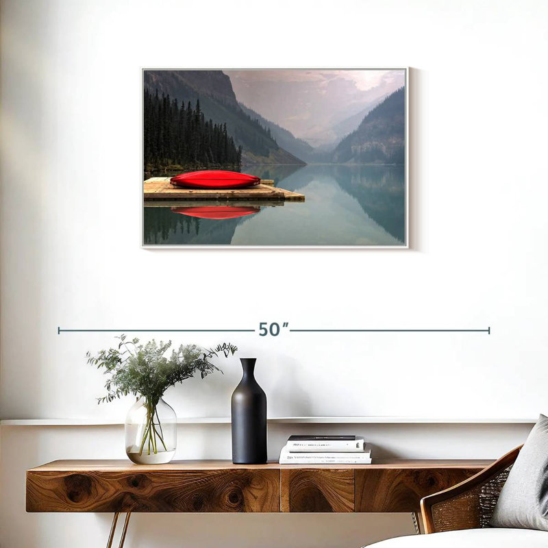 Mountain Lake Kayak, Cadre flottant blanc, 31 po x 21 po
