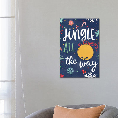 Jingle All The Way by Mollie B. - Wrapped Canvas Print