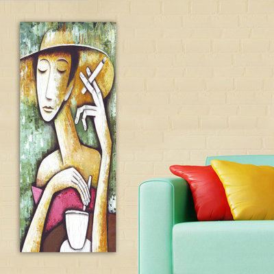 Stunning Decorative Canvas Painting, 19.7 x 47.2 inches | 100% Canvas, 100% Wooden Frame (Thickness: 1.2 inches) | Ideal for Living Room, Bedroom, and Office Decor | Vibrant Colors & Unique Design
