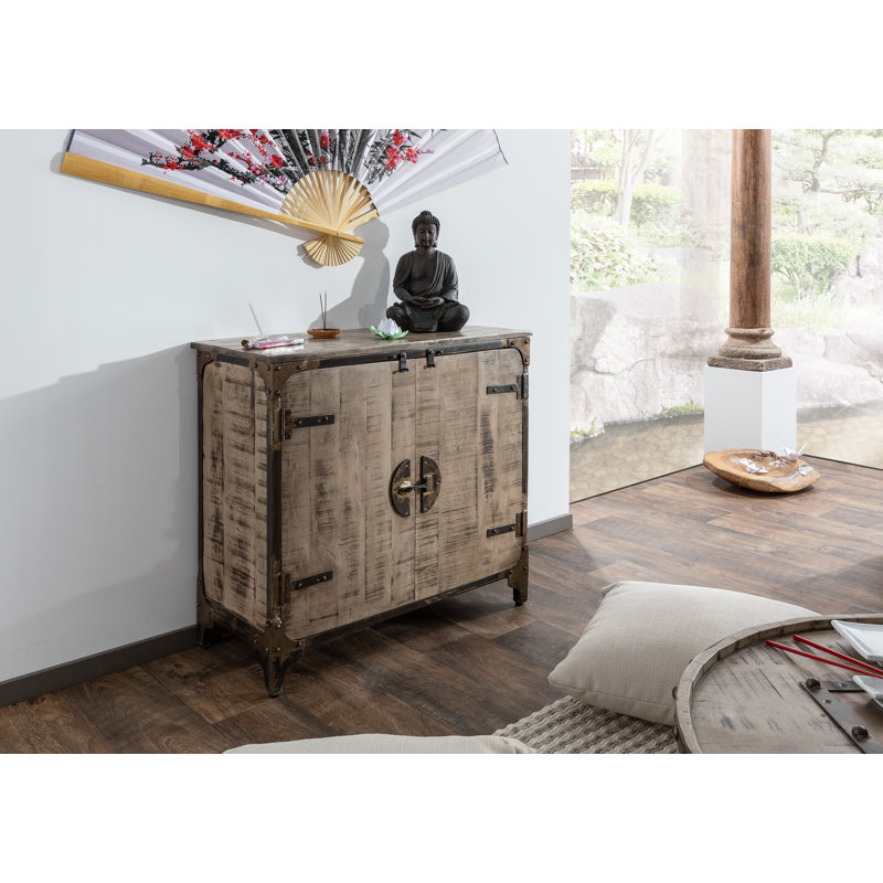 Tokyo Solid Wood 90cm W Chest of Drawers, Brown