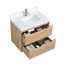 Meuble-lavabo mural avec lavabo et 2 tiroirs-1396314936