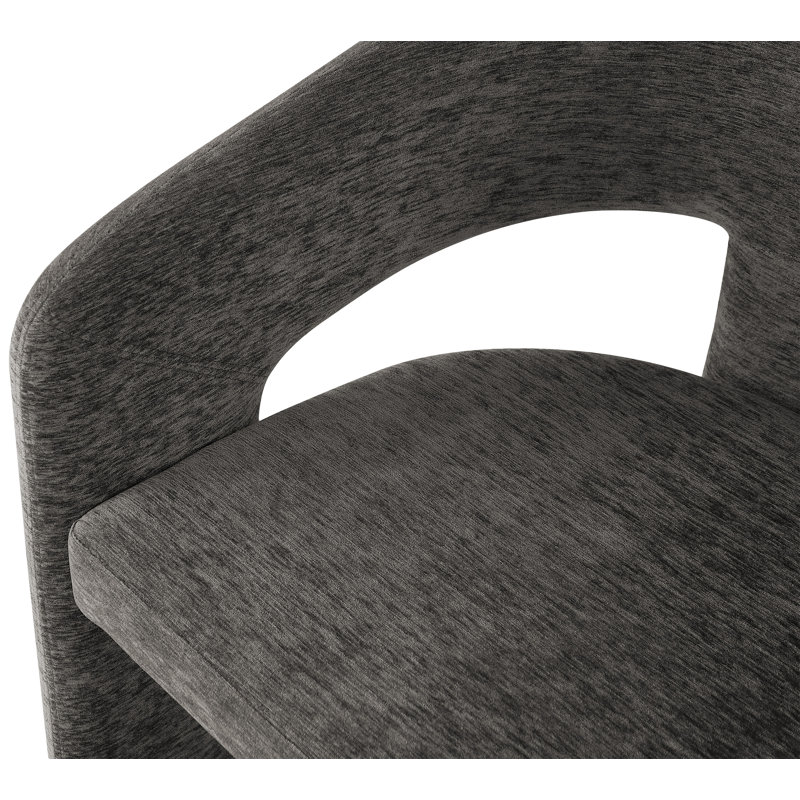 Chaise de salle à manger Hollerman Rendition, Tissu en polyester gris