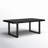Clement Rectangular Metal Outdoor Dining Table , in. W in. D-91134559-90726783