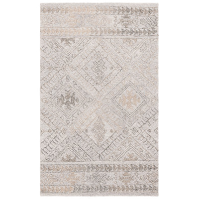 Khrissa Abstract Hand Tufted Performance Geometric Rug