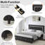 Alber Faux Leather Diamond Tufted Platform Bed - Headboard Included-1548843541-1548843546