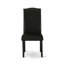 5 Piece Dining Table Set Includes a Rectangle Dining Room Table with Butterfly Leaf and 4 Black Faux Leather Parsons Chairs, Black-954573957-954573956