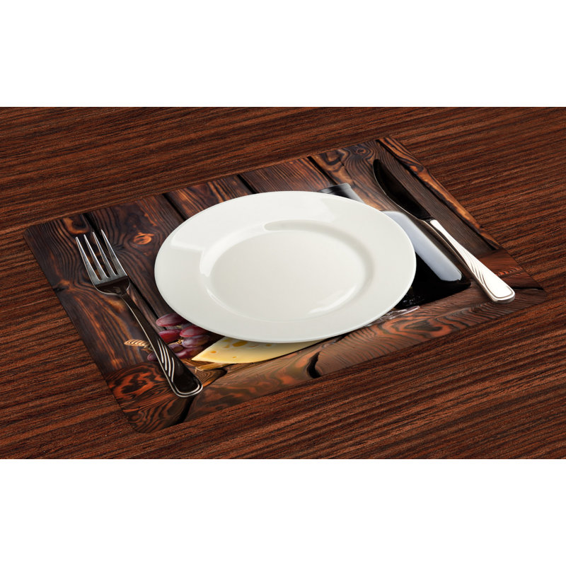 Jalen Wine Cabernet Bottle Cheese Placemat