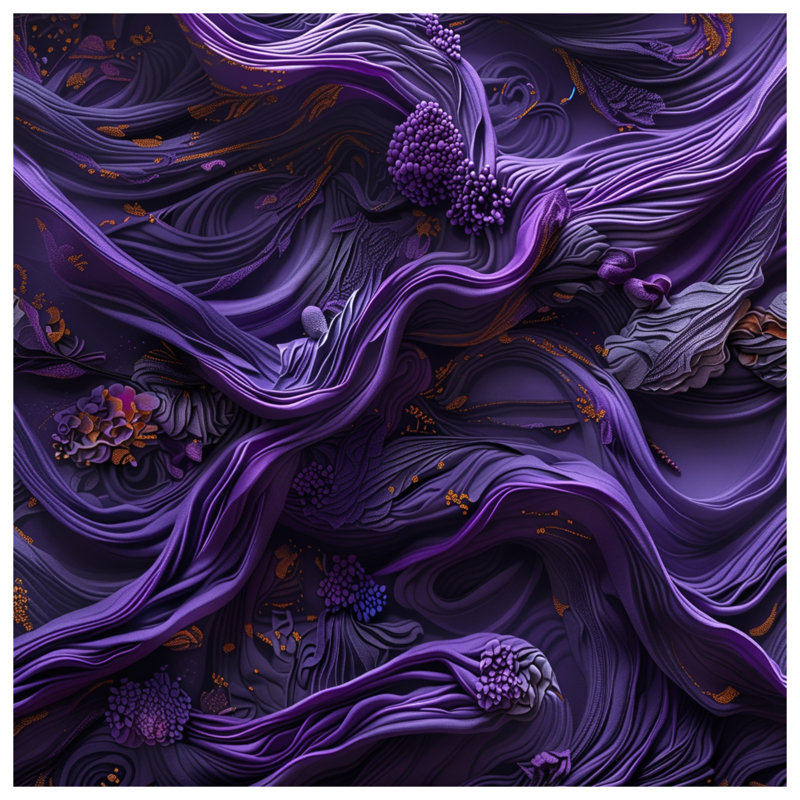 Housses de couette tourbillons mauves complexes, Grand lit