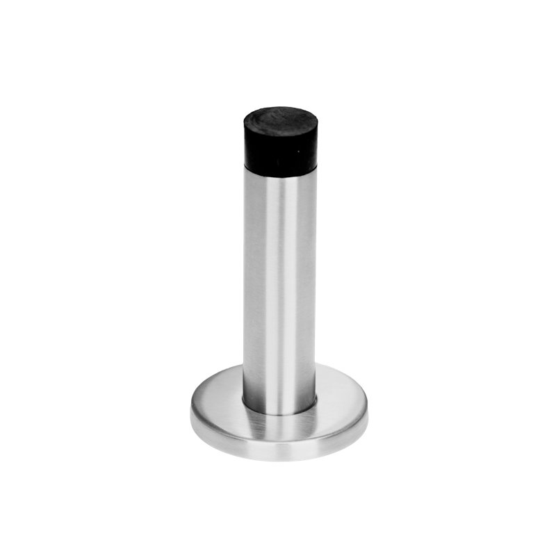 Butoir de porte mural en acier inoxydable, Acier inoxydable satiné