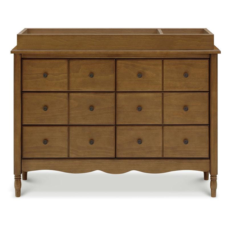 Liberty 6 Drawer 48" W Double Dresser, Natural Walnut