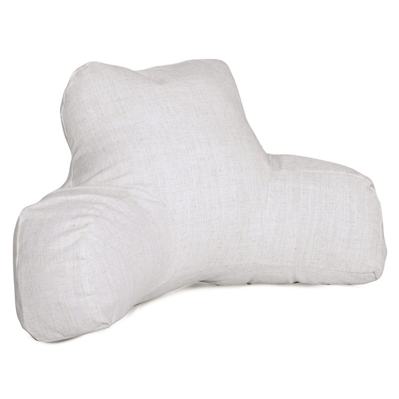 Coussin de dossier en similicuir uni, Magnolia