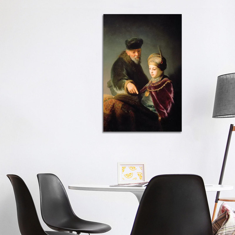 A Young Scholar and His Tutor, C.1629-30 by Rembrandt van Rijn - 1 Piece Wrapped Canvas Wall Art