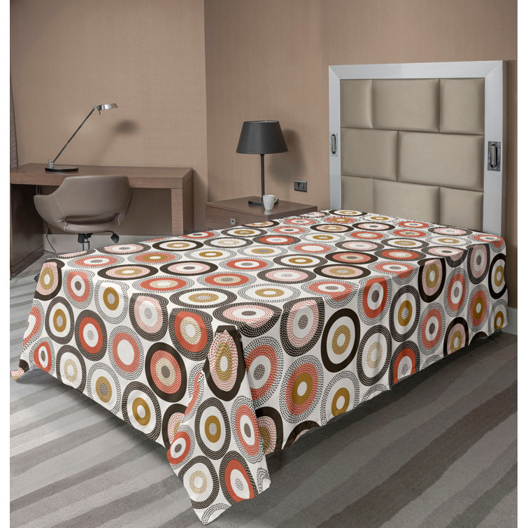 Ambesonne, drap plat floral pivoines, art botanique printanier