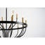 Lustre industriel en fer 15 lumières pour la salle à manger, la cuisine, le salon et le vestibule