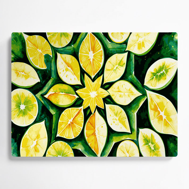 Art mural en métal carambole fruit, H 24 po x l 36 po