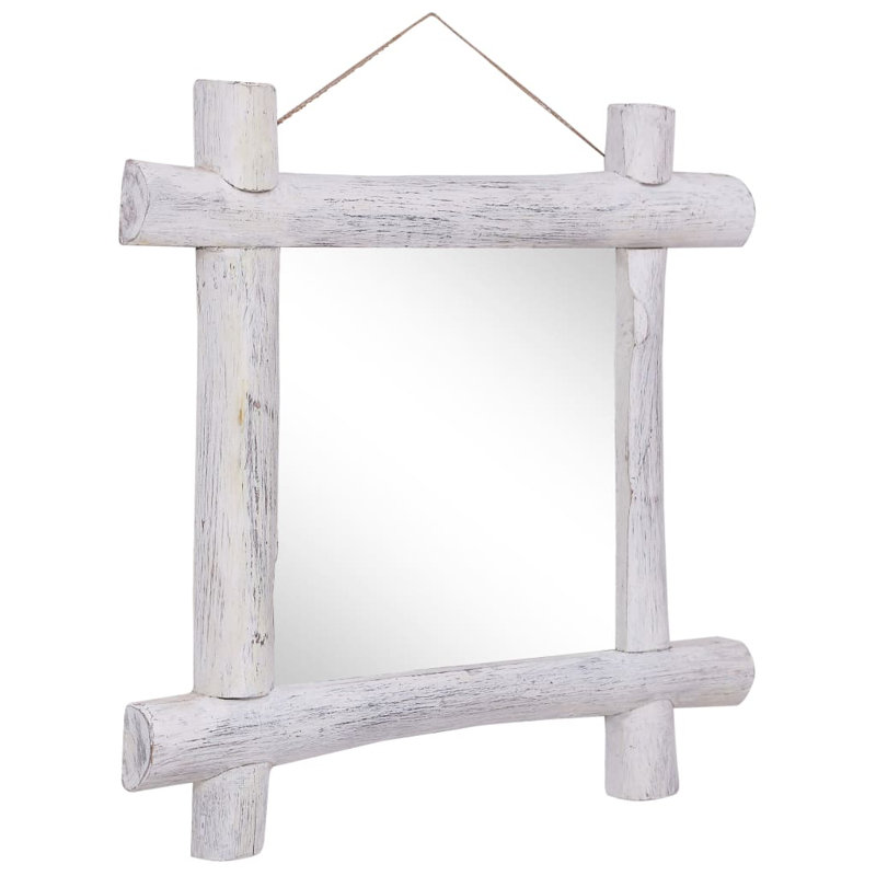 Arely Wood Flat Mirror