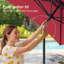 Parasol de marché rectangulaire 108,2 po x 72,4 po Yvonne-1236316218