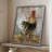 Farmhouse Rooster Framed Print - Solid Wood-1521895876