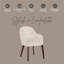 Ensemble de 4 chaises de salle à manger Corrigan Studio® revêtues de velours avec pieds en fer-568116368