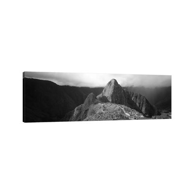 Ruins, Machu Picchu, Peru 1 Piece Wrapped Canvas Panoramic Wall Art