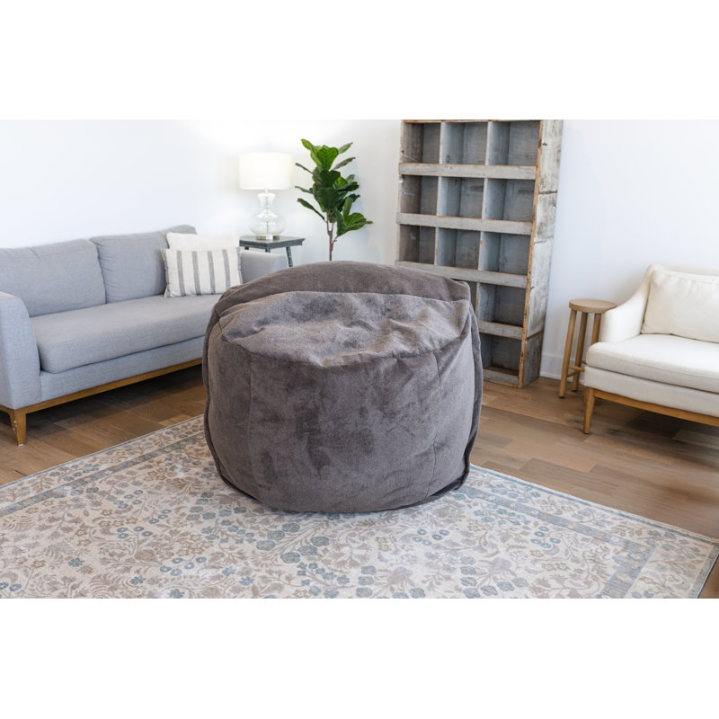Sac en mousse de luxe moyen Haven, H 30 po x l 40 po x P 40 po, Gris
