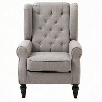 High Wingback Reading Chair,Accent Chair,Button Tufted Accent Chair(Only Accent Chair)