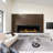 Gloria II Wall-Mounted Electric Fireplace with Smart App Control (Silver)-870763040