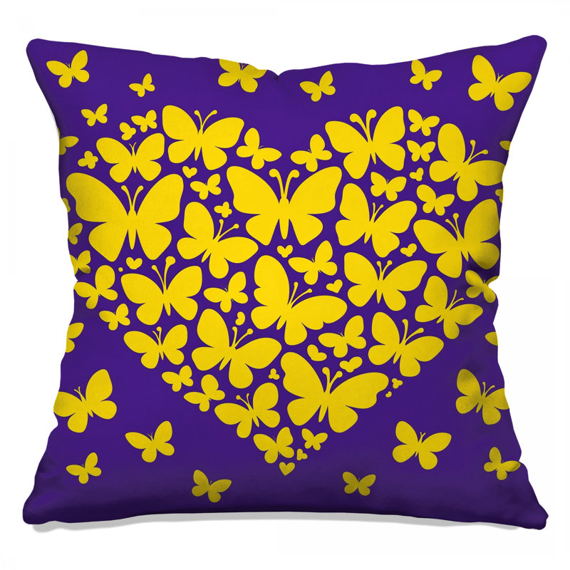 Coussins décoratifs jaunes, 26 x 26 pouces