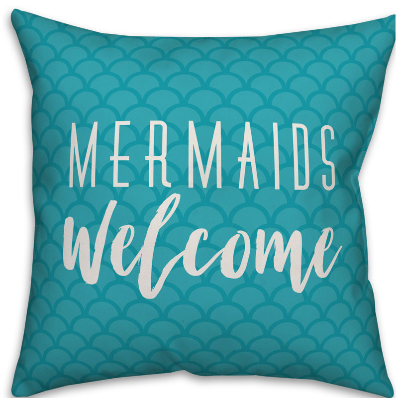  Coussin décoratif intérieur / extérieur Mermaids Welcome