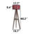 Wooden Body Drum Tripod Floor Lamp-1246400002