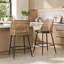 Upholstered Chenille Bar Stool-2004508311