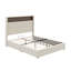 Structure de lit pour grand lit tapissier en velours, USB intégré et veilleuse, lit plateforme à oreilles avec rangement pour tête de lit-440780027-440780030
