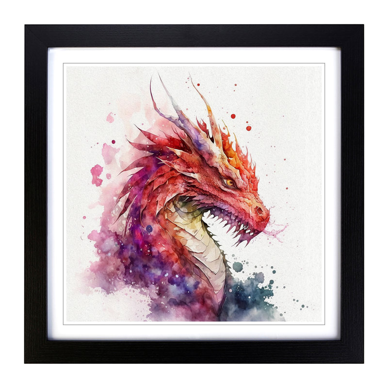Single Picture Frame Print on Wood, Black