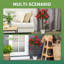90cm Faux Rose Tree Plant in Pot-1000637542
