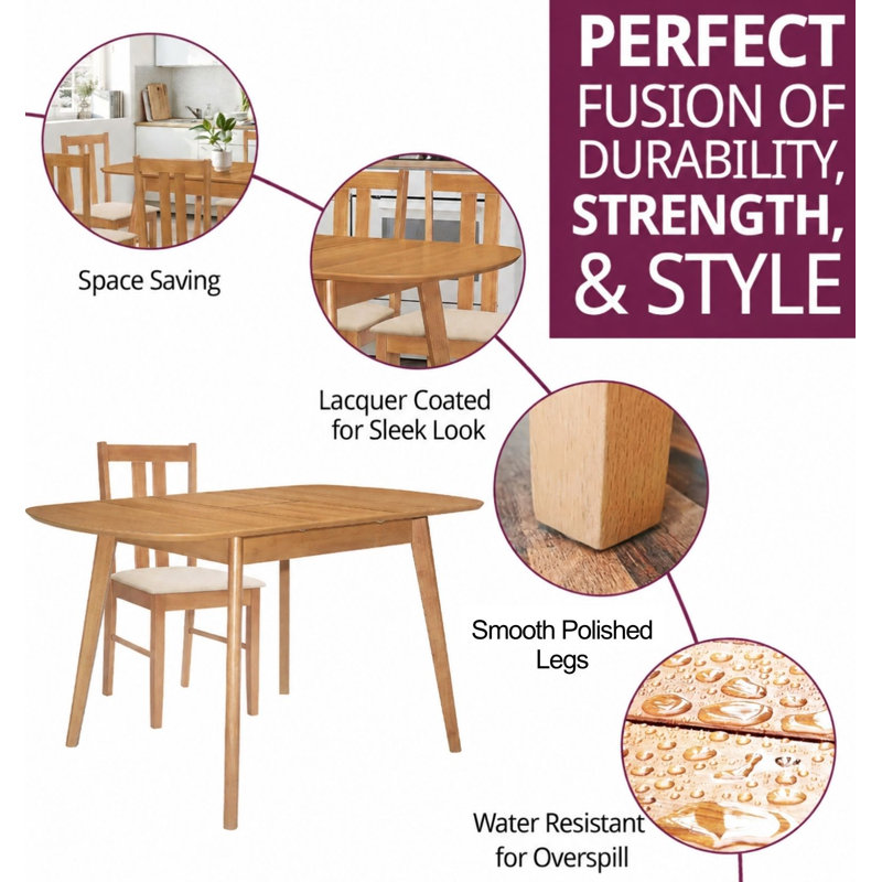 Ahwahnee 6 -Person Butterfly Leaf Dining Set