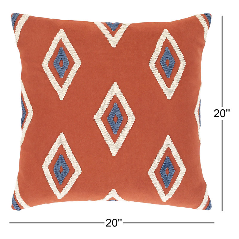 Housse de coussin en coton Leella, 20 po x 20 po