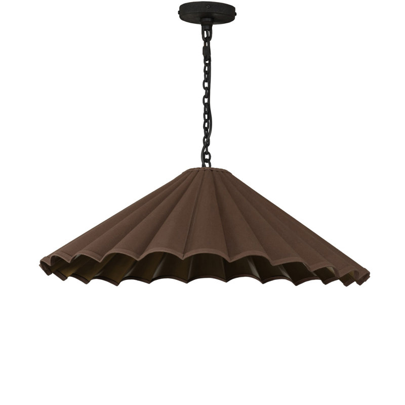 Luminaire suspendu Fiorella - Toile espresso, Toile espresso