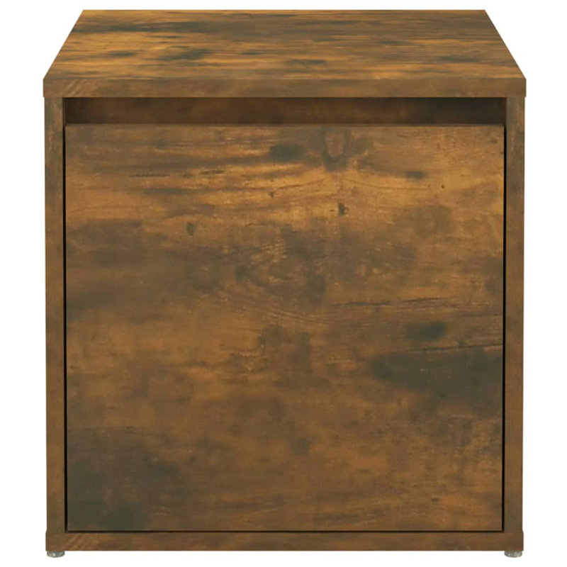 Ebern Designs Decorative Bin, Smoked Oak