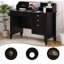 Desk With Drawers,File Drawer And Monitor Stand, Computer Desk With Storage, Black