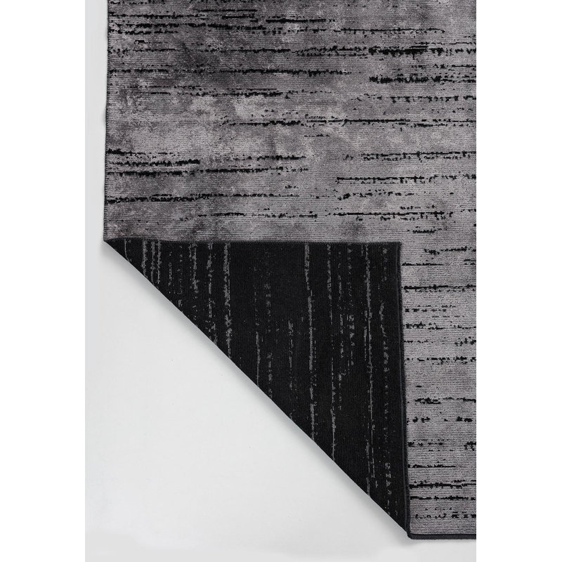 Ameah Abstract Hand Loom Indoor / Outdoor Area Rug, Rectangle 5'3" x 7'6"