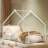House Bed with Roof and Colorful Lights, Metal Bed Frame-1418938721-1418938732