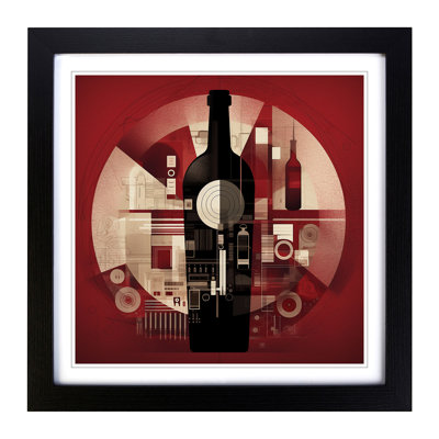 Wine Constructivism No.1 - Framed Print