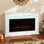 Ivy Bronx 121cm W White Electric Remote