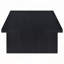 Table basse rectangulaire noire en stratifié